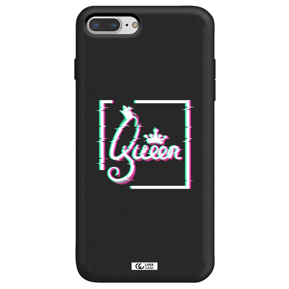 Queen Apple iPhone 7 plus Silicone black Case