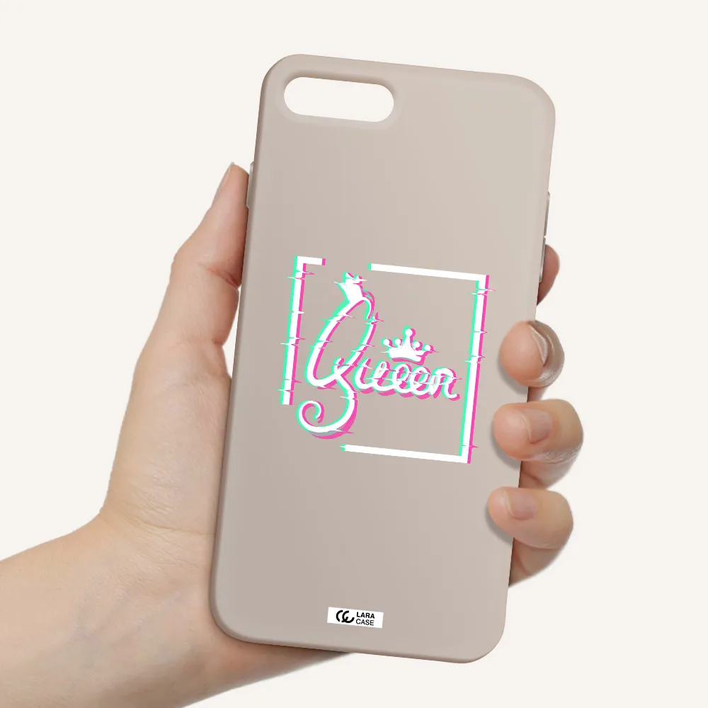 Queen Apple iPhone 7 plus Silicone Stone Case