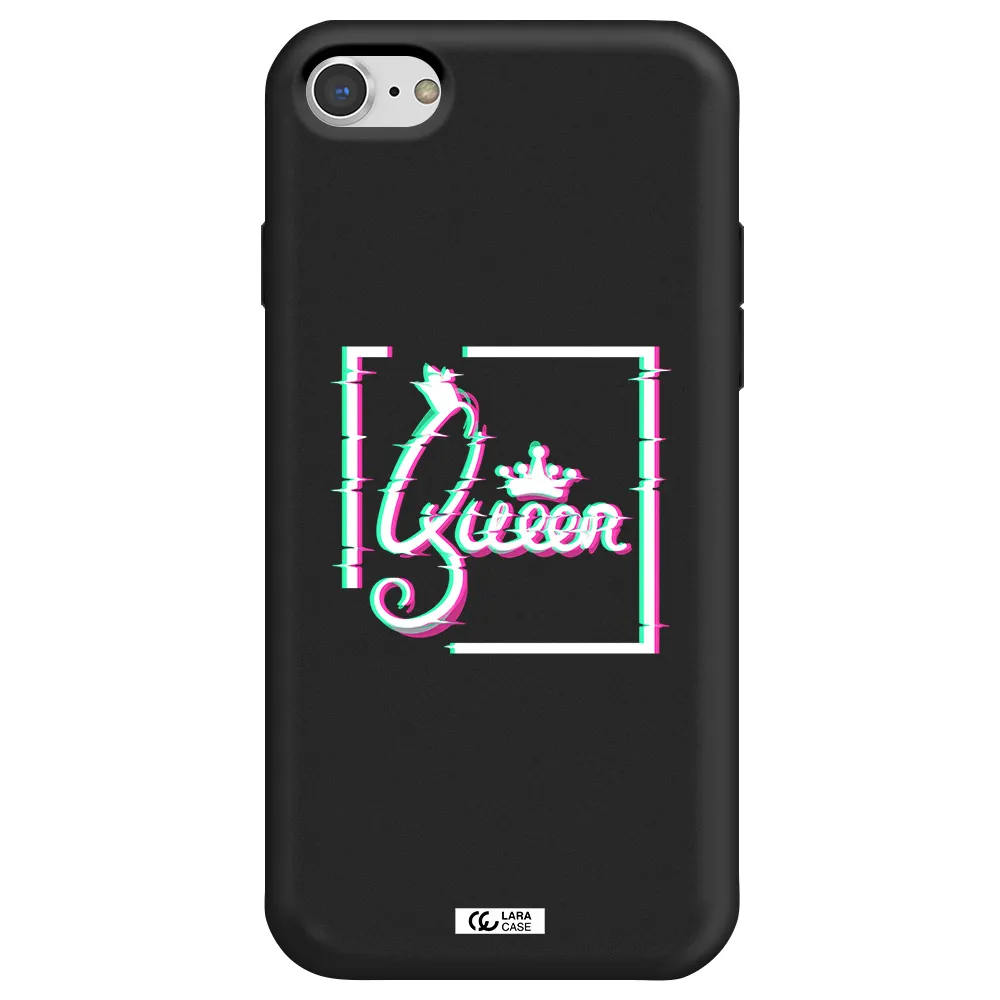 Queen Apple iPhone 7 Silicone black Case