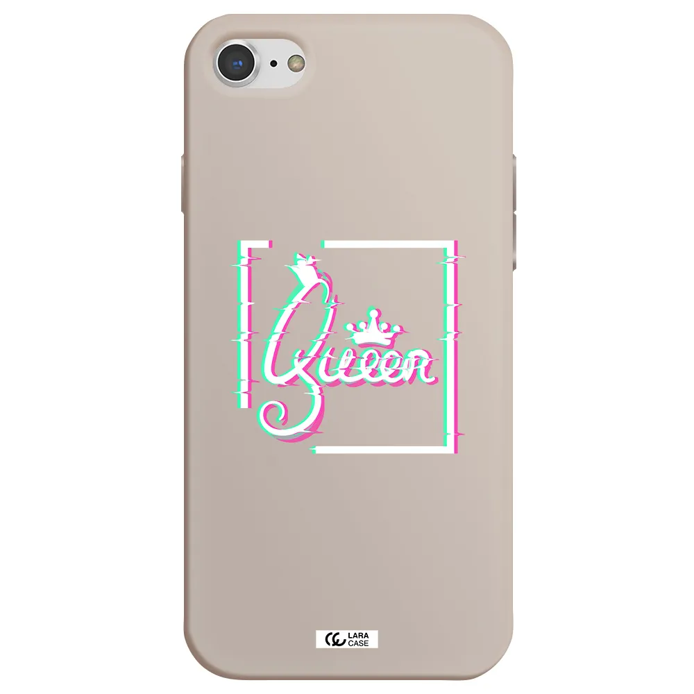 Queen Apple iPhone 7 Silicone Stone Case