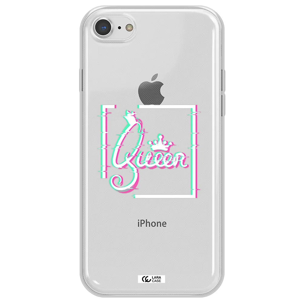Queen Apple iPhone 8 Clear TPU Case