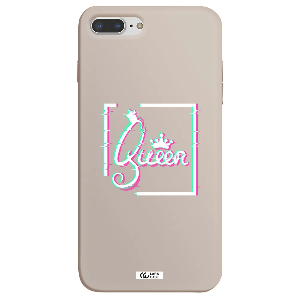 Queen Apple iPhone 8 plus Silicone Stone Case