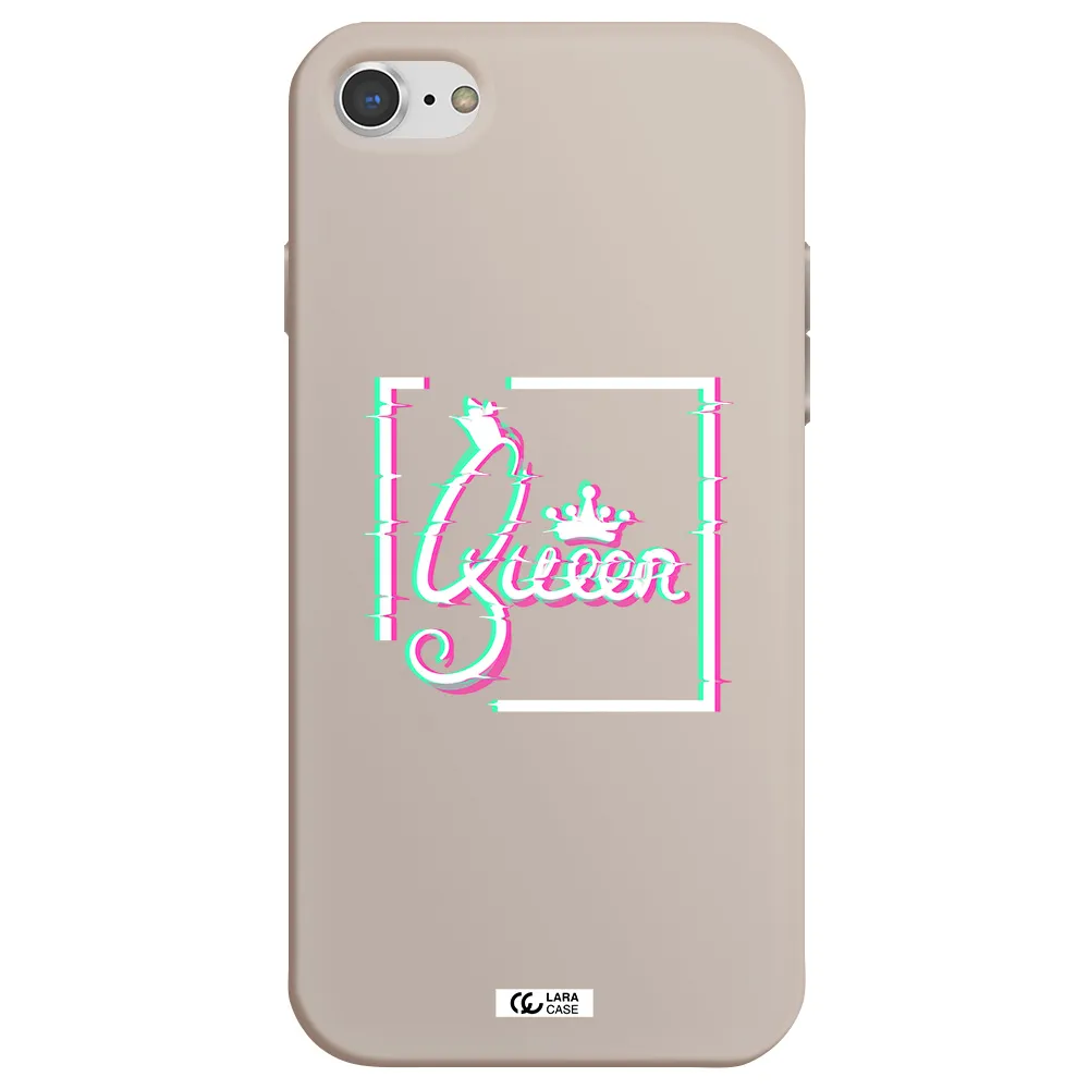 Queen Apple iPhone 8 Silicone Stone Case
