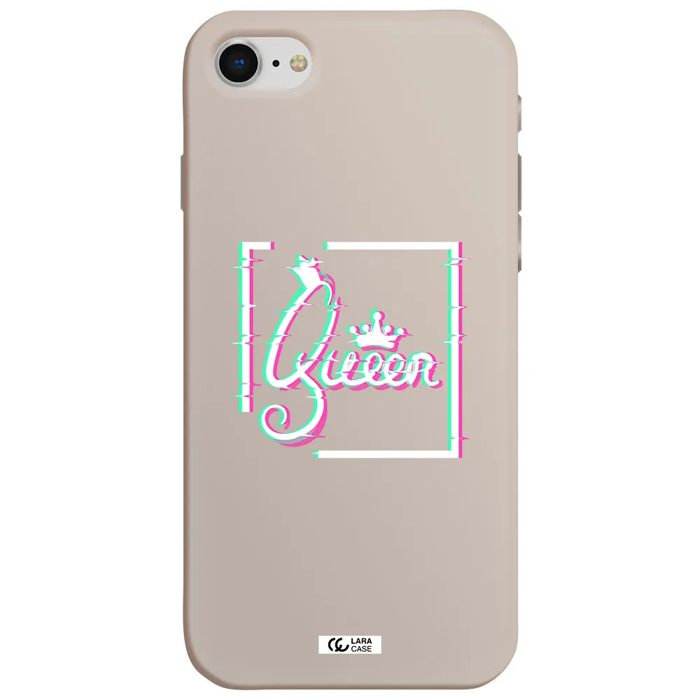 Queen Apple iPhone se 2020 Silicone Stone Case