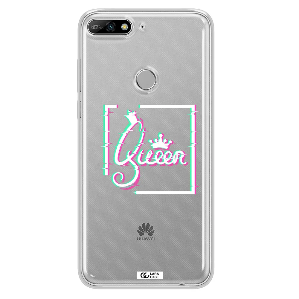 Queen Huawei Y7 2018 Clear TPU Case
