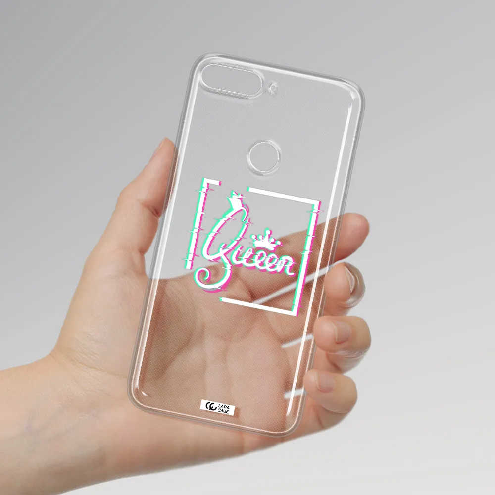 Queen Huawei Y7 2018 Clear TPU Case