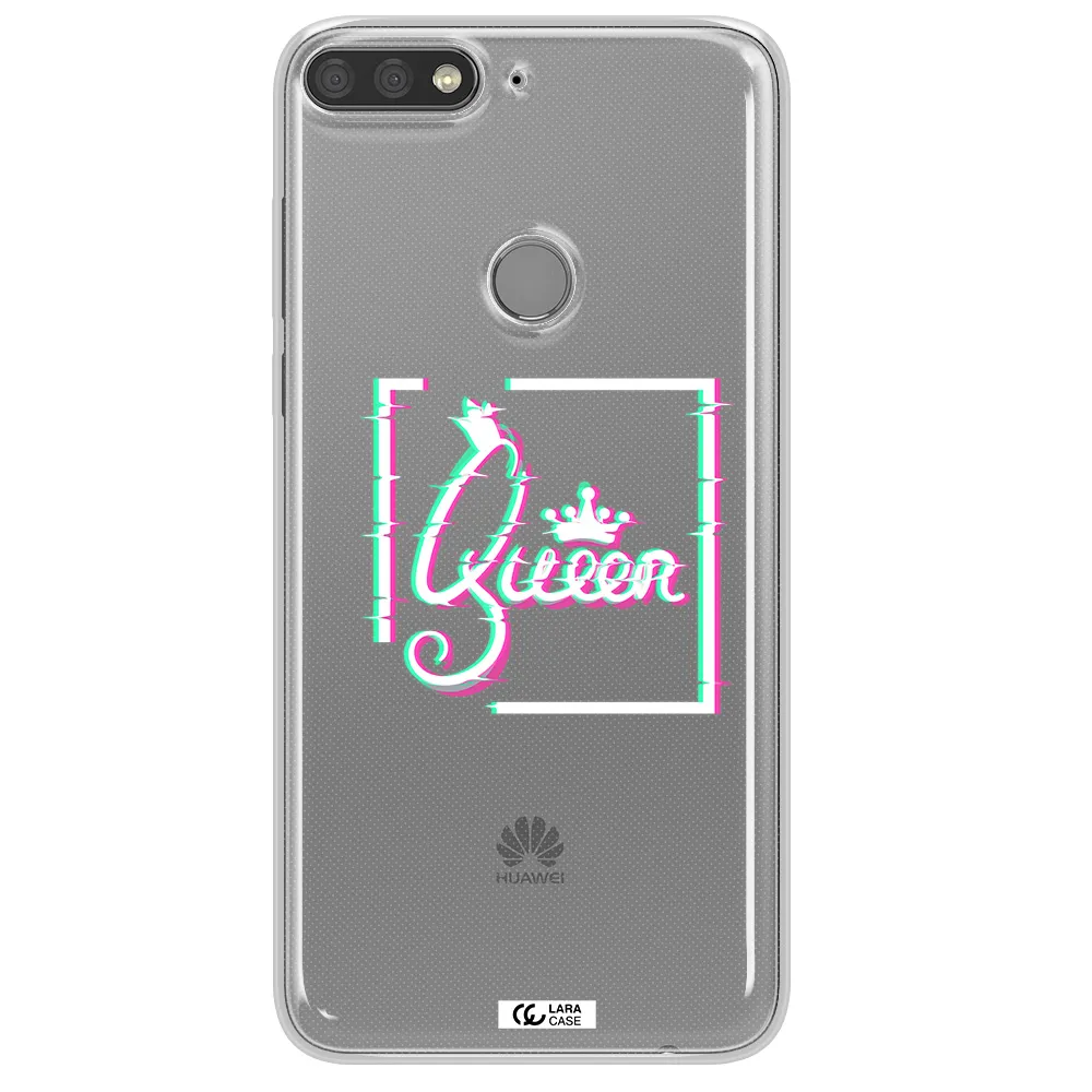 Queen Huawei Y7 Prime 2018 Clear TPU Case