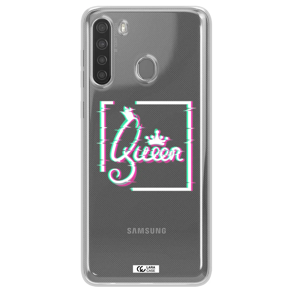 Queen Samsung A21 Clear TPU Case