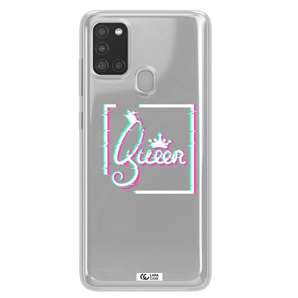 Queen Samsung A21S Clear TPU Case