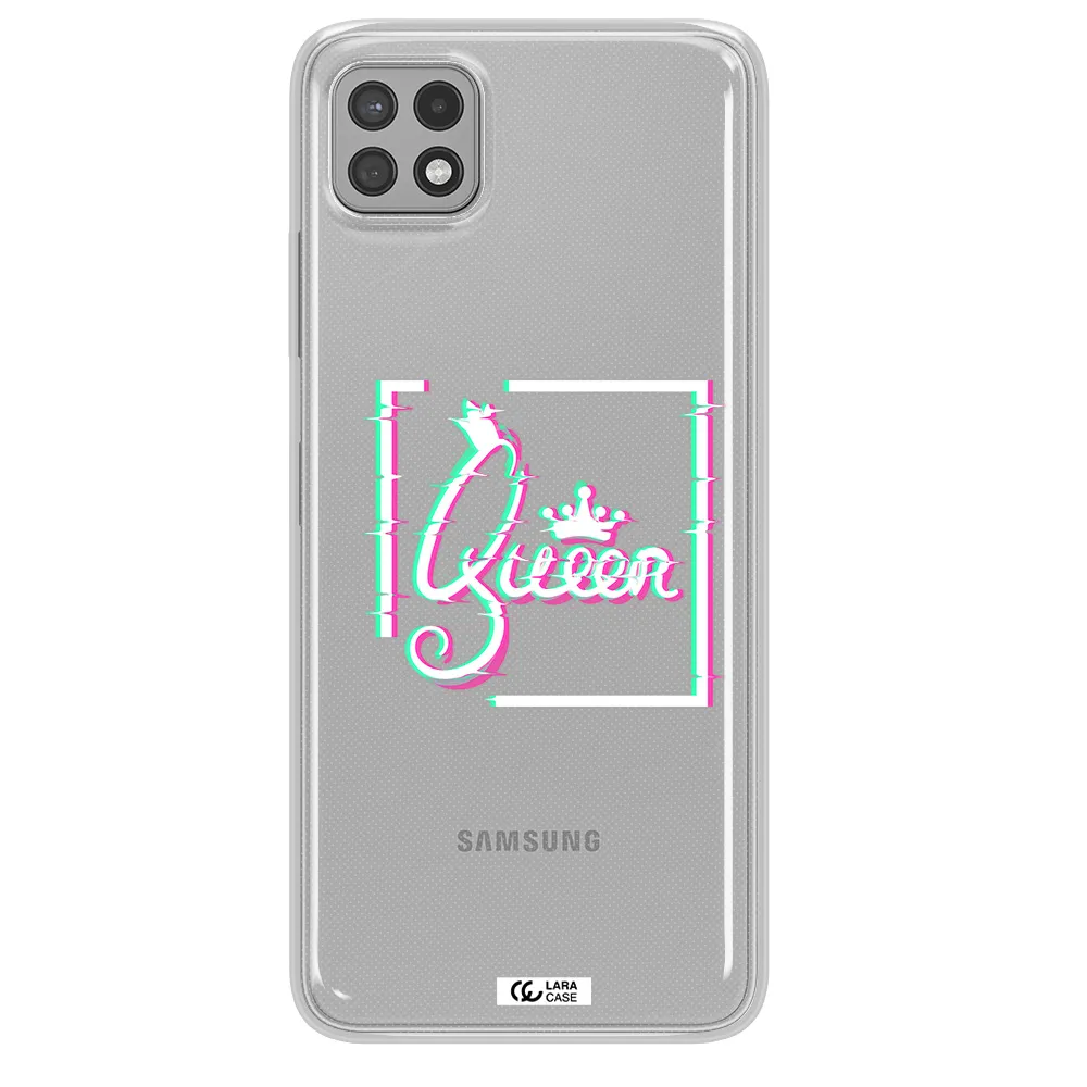 Queen Samsung A22 5g Clear TPU Case