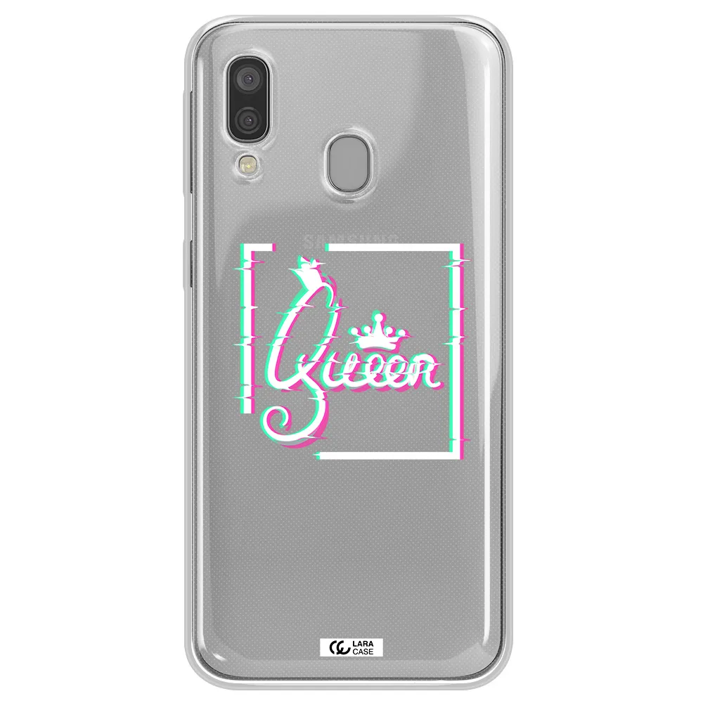 Queen Samsung A40 Clear TPU Case