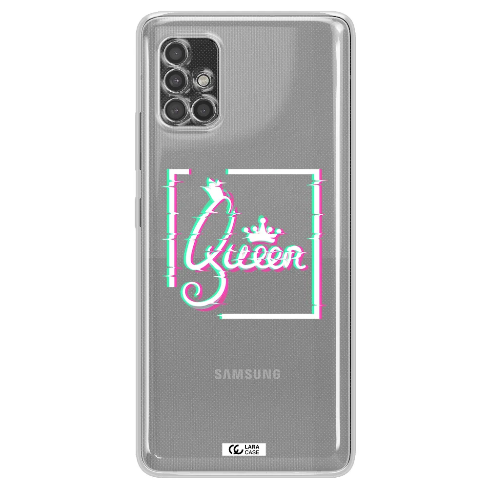 Queen Samsung A40S Clear Tpu Case