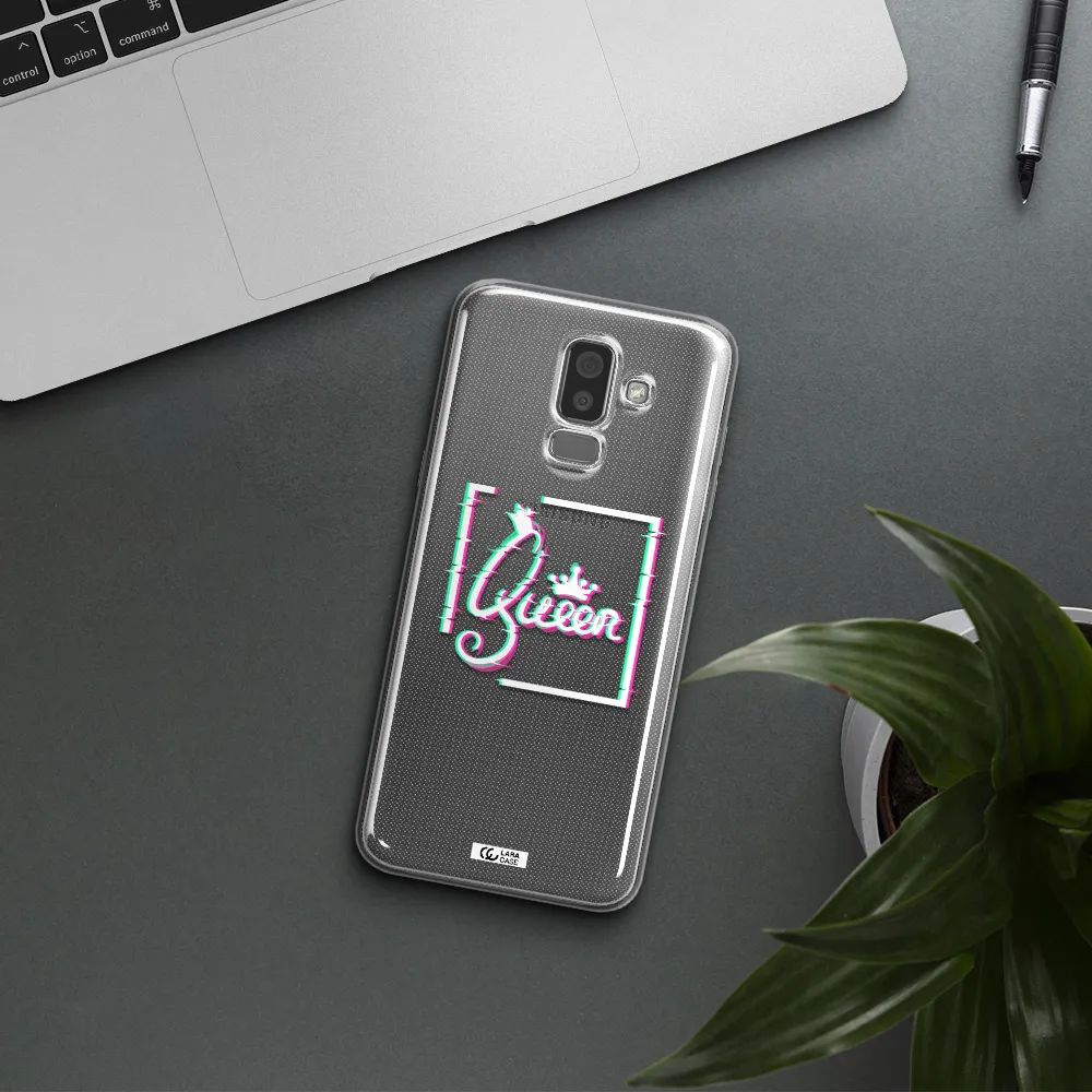 Queen Samsung J8 Clear TPU Case