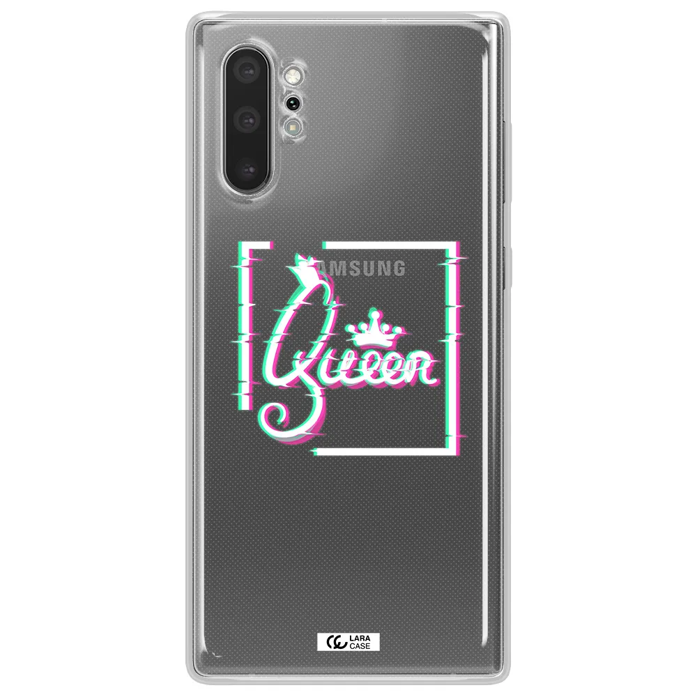 Queen Samsung Note 10 Plus Clear TPU Case