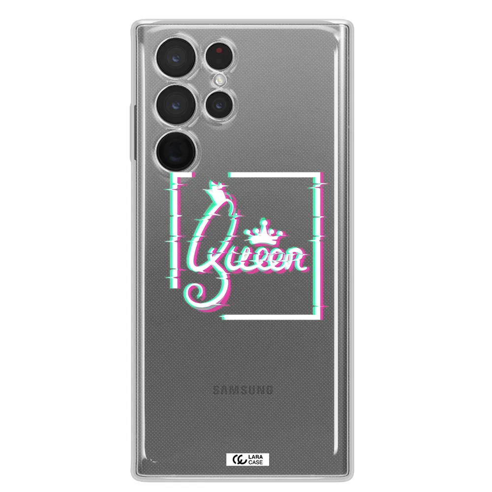 Queen Samsung S 22 Ultra Clear TPU Case