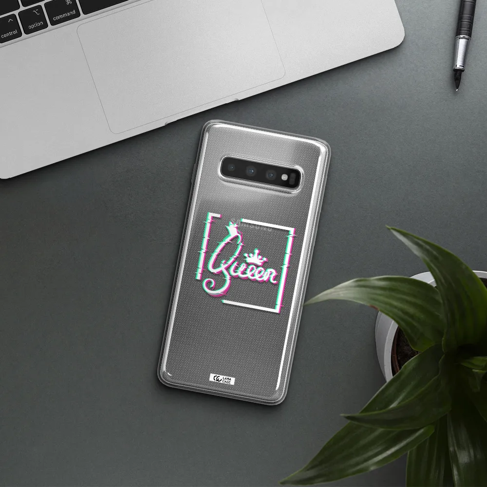 Queen Samsung S10 Clear TPU Case