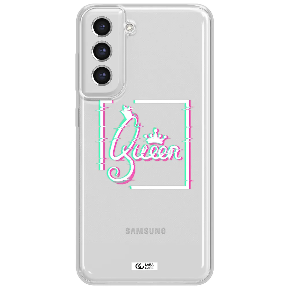 Queen Samsung S21 Fe Clear Tpu Case