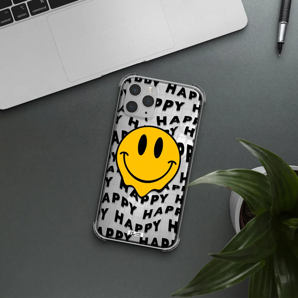 Happy Emoji Apple iPhone 11 pro Clear PC Case
