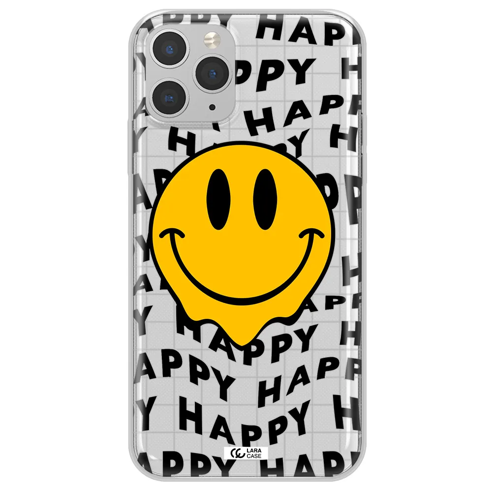 Happy Emoji Apple iPhone 11 pro max Clear TPU Case