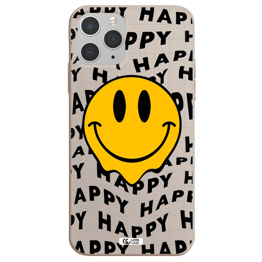 Happy Emoji Apple iPhone 11 pro Silicone Stone Case