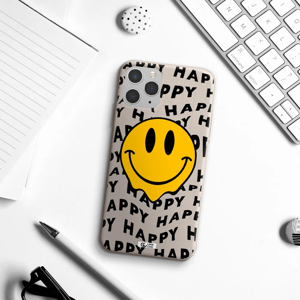 Happy Emoji Apple iPhone 11 pro Silicone Stone Case