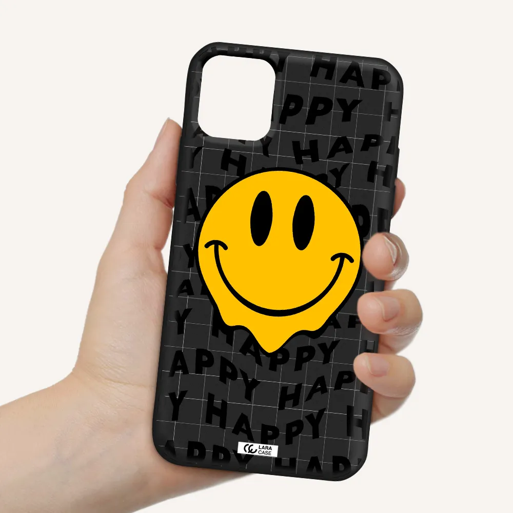 Happy Emoji Apple iPhone 11 Silicone black Case