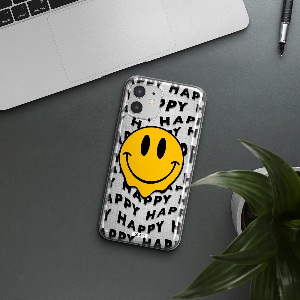Happy Emoji Apple iPhone 12 Clear TPU Case