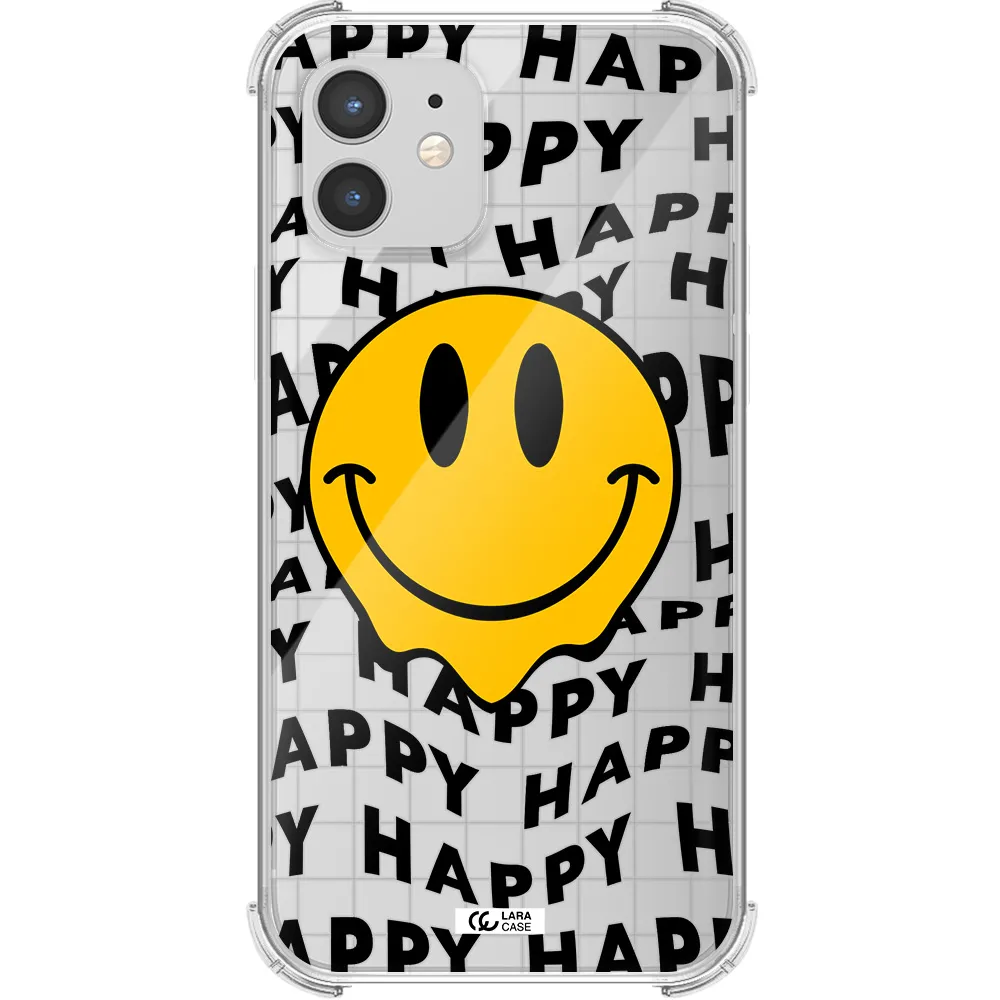 Happy Emoji Apple iPhone 12 mini Clear PC Case