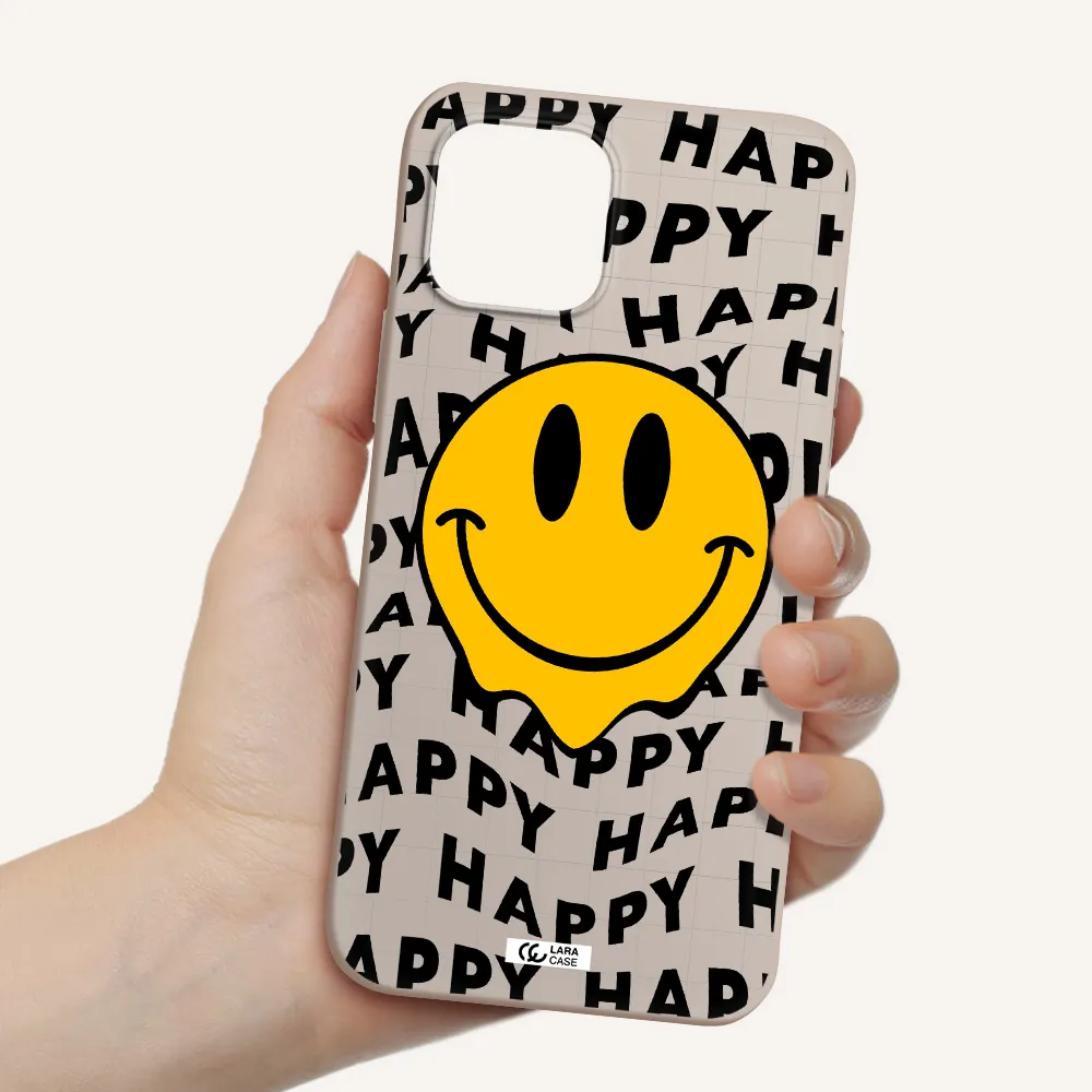 Happy Emoji Apple iPhone 12 mini Silicone Stone Case