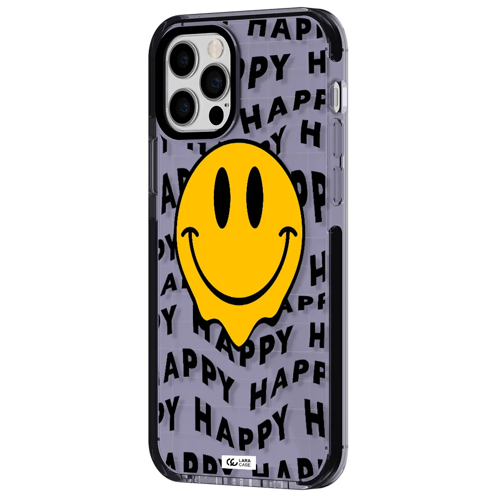 Happy Emoji Apple iPhone 12 pro impact Lilac Case