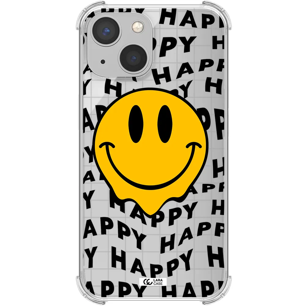 Happy Emoji Apple iPhone 13 Clear PC Case