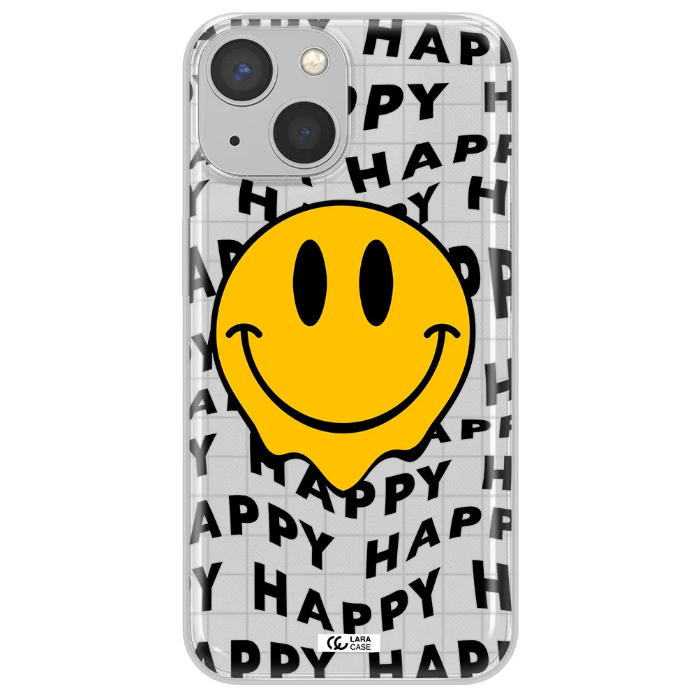 Happy Emoji Apple iPhone 13 Clear TPU Case