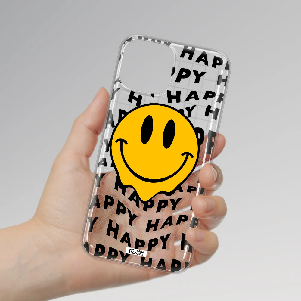 Happy Emoji Apple iPhone 13 Clear TPU Case