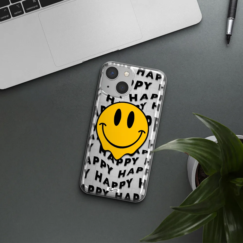 Happy Emoji Apple iPhone 13 Clear TPU Case