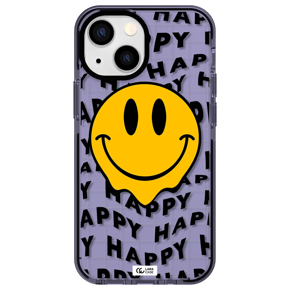 Happy Emoji Apple iPhone 13 mini impact Lilac Case