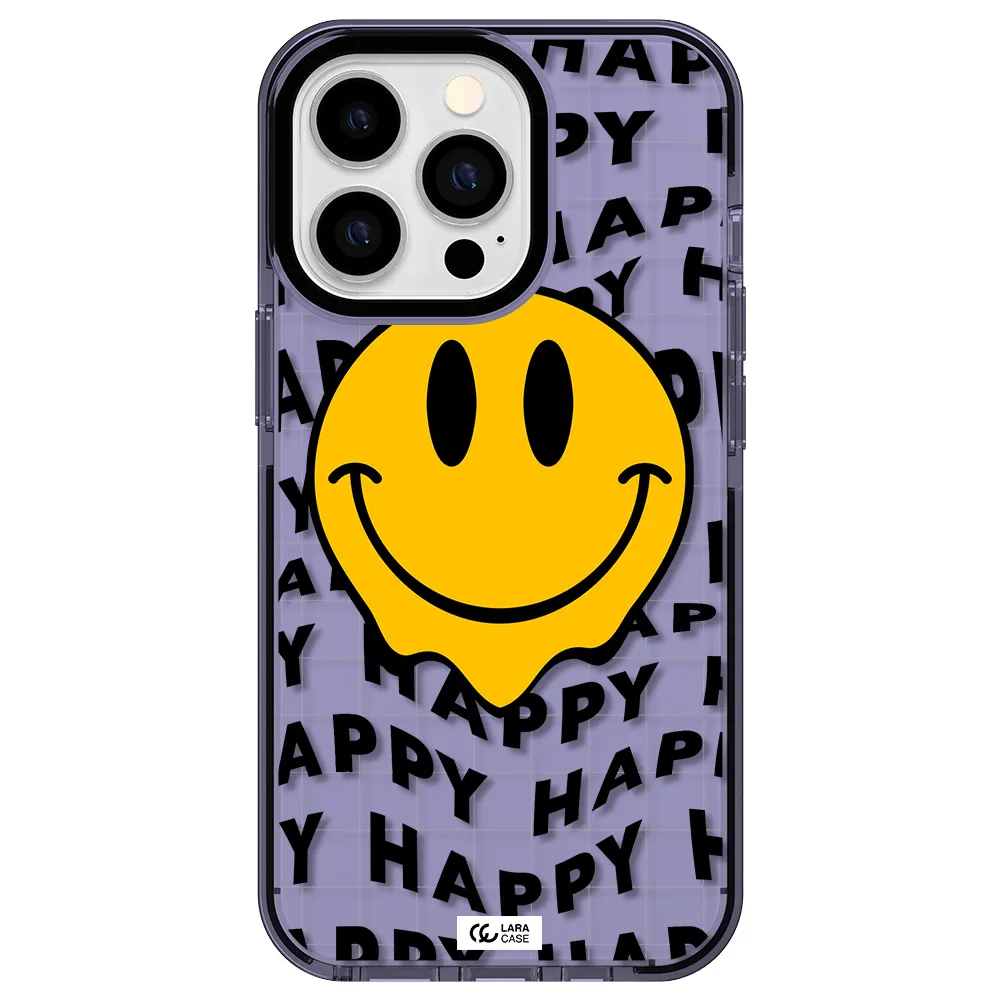 Happy Emoji Apple iPhone 13 Pro impact Lilac Case