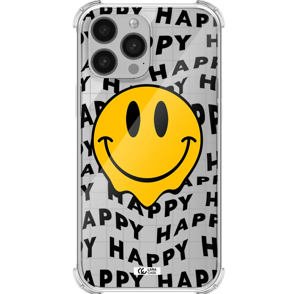 Happy Emoji Apple iPhone 13 Pro Max Clear PC Case
