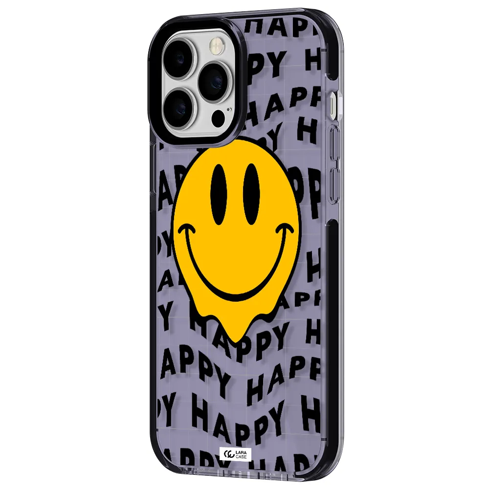 Happy Emoji Apple iPhone 13 Pro Max impact Lilac Case