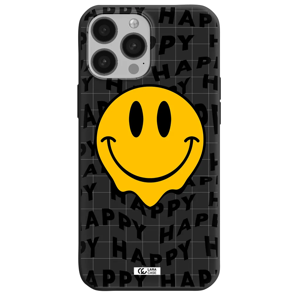 Happy Emoji Apple iPhone 13 Pro Silicone black Case