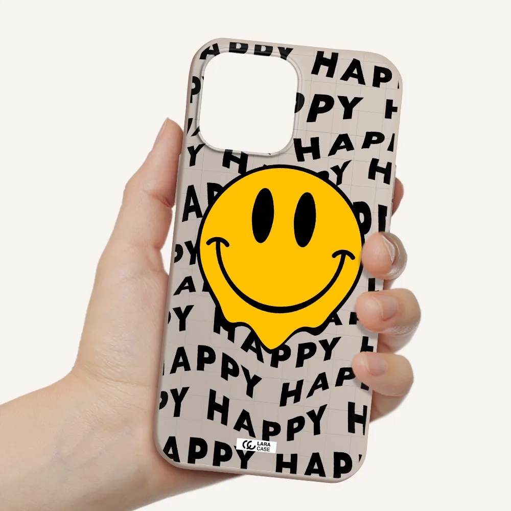 Happy Emoji Apple iPhone 13 Pro Silicone Stone Case