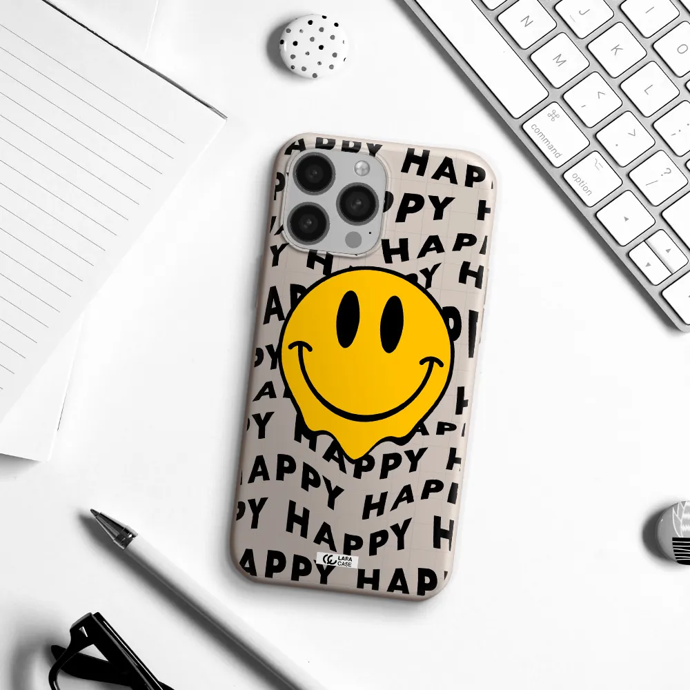Happy Emoji Apple iPhone 13 Pro Silicone Stone Case