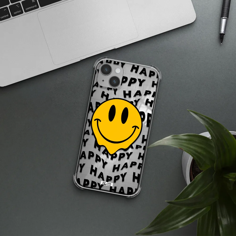 Happy Emoji Apple iPhone 14 Clear PC Case