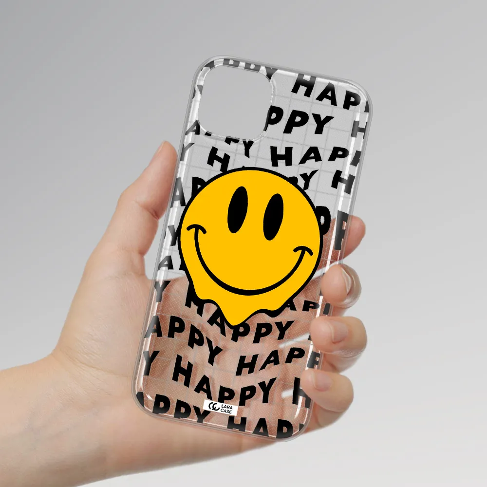 Happy Emoji Apple iPhone 14 Clear TPU Case