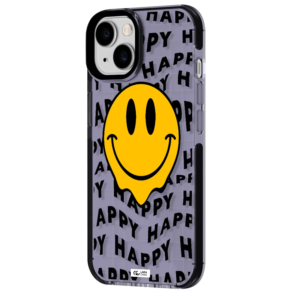 Happy Emoji Apple iPhone 14 impact Lilac Case