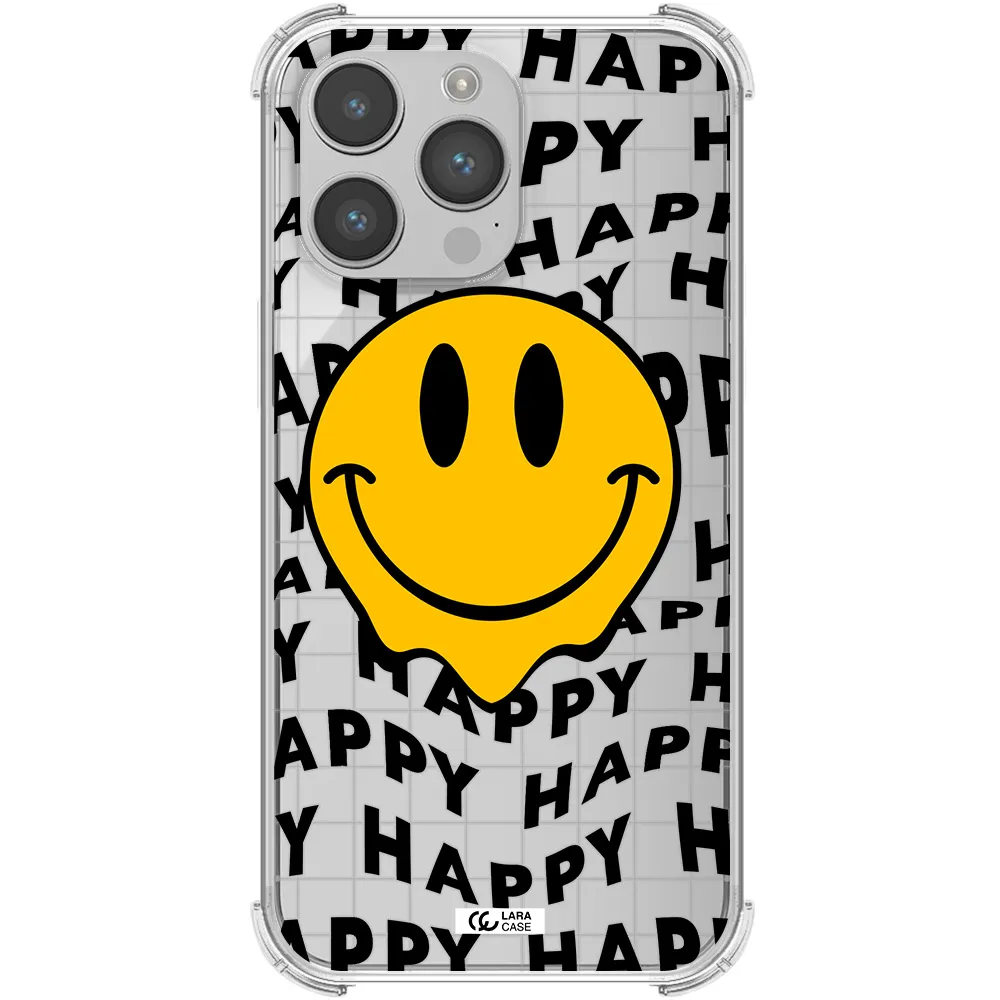 Happy Emoji Apple iPhone 14 pro max Clear PC Case