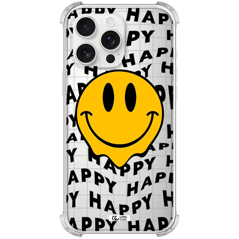 Happy Emoji Apple Iphone 16 Pro Max Clear Pc Case