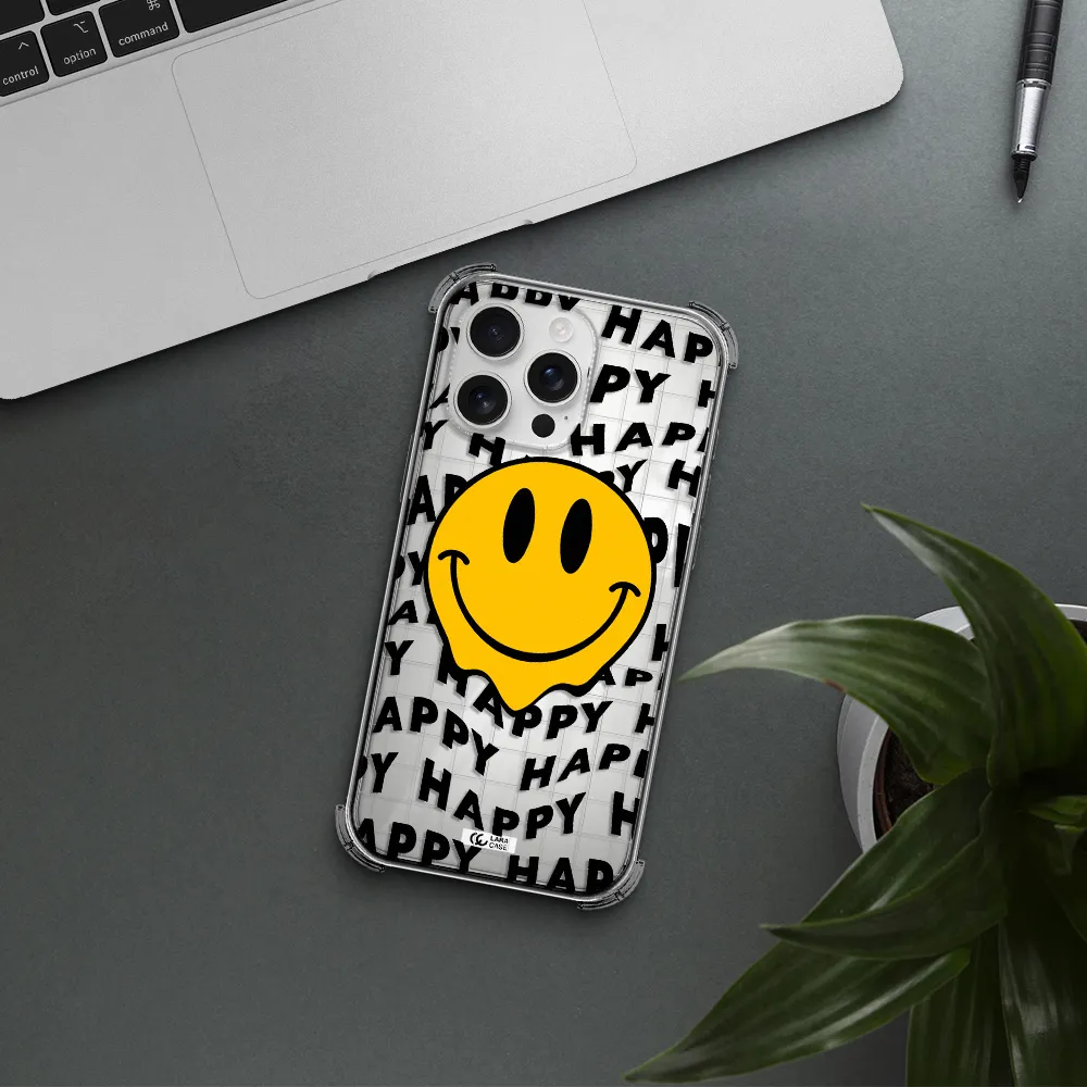 Happy Emoji Apple Iphone 16 Pro Max Clear Pc Case