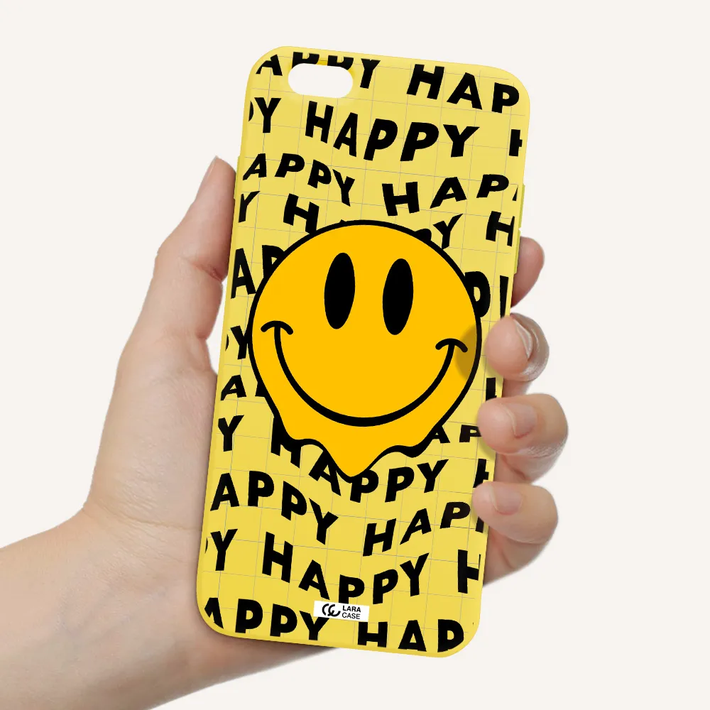 Happy Emoji Apple iPhone 6 plus Silicone canary yellow Case