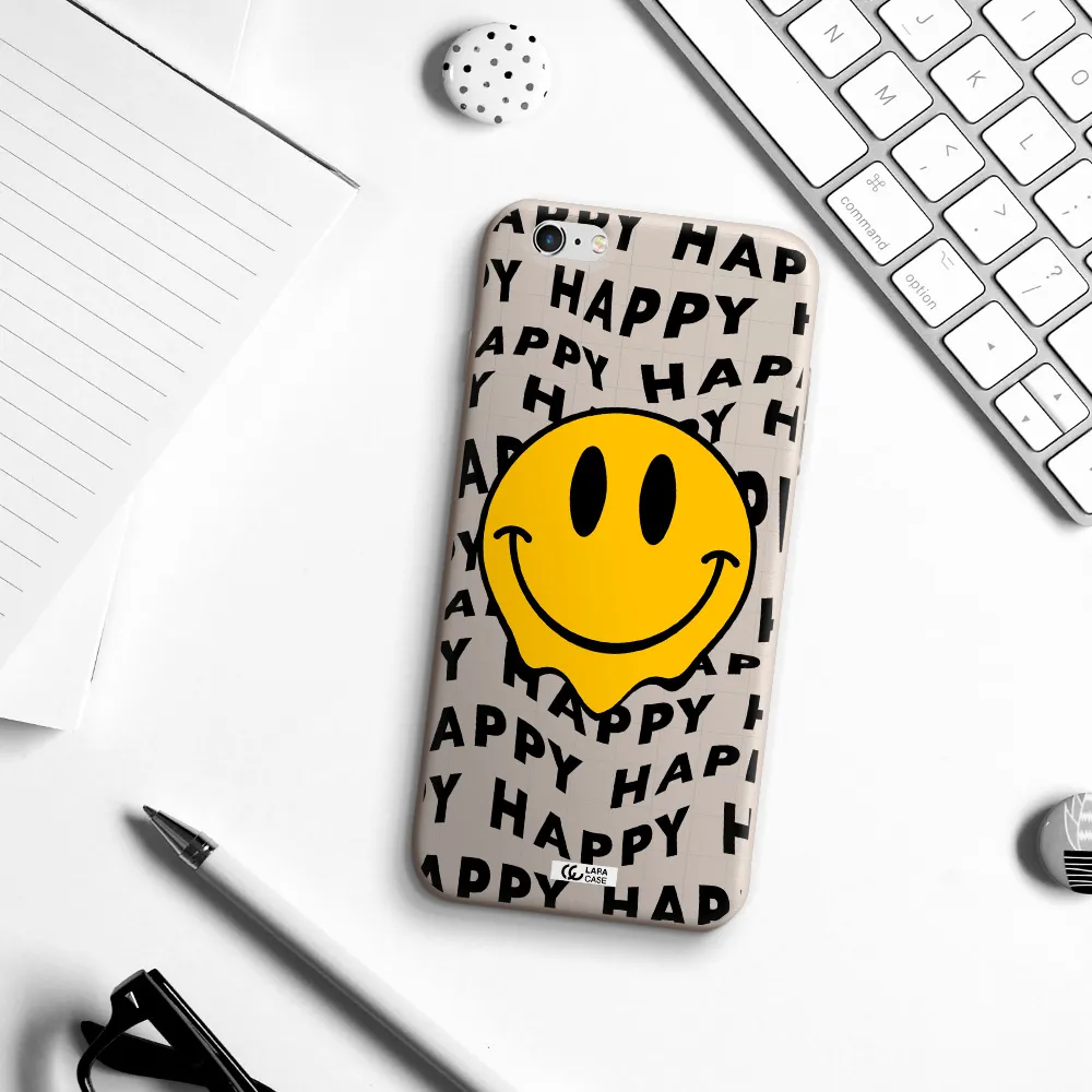 Happy Emoji Apple iPhone 6 plus Silicone Stone Case