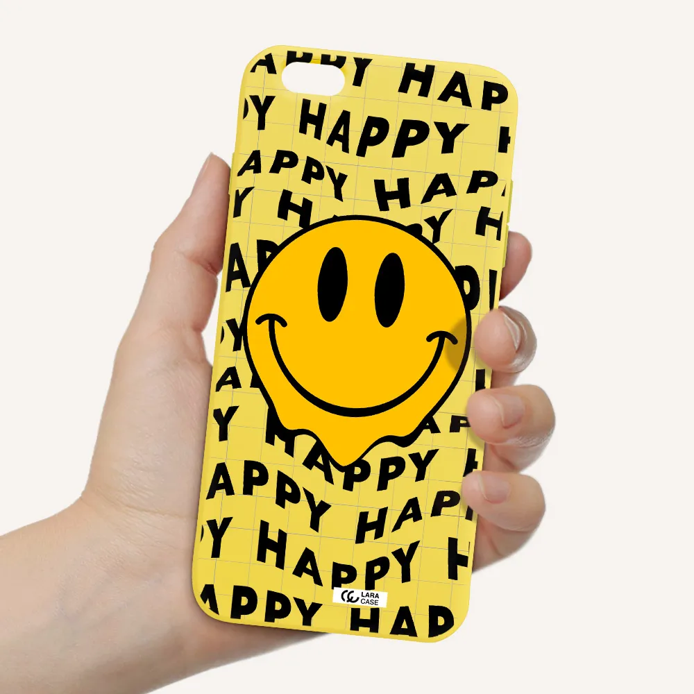 Happy Emoji Apple iPhone 6 s plus Silicone canary yellow Case